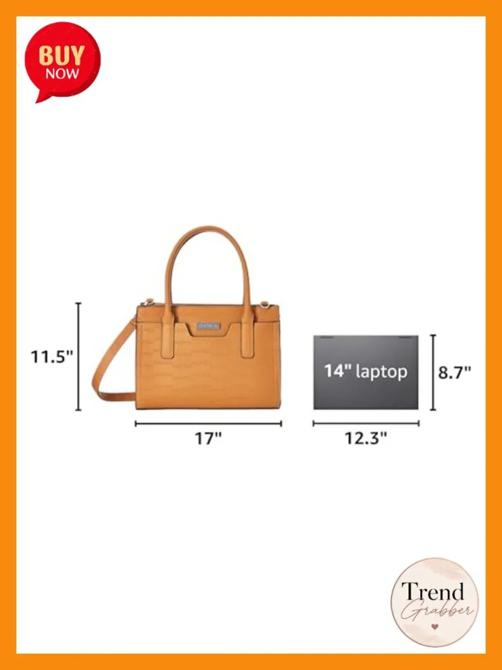 Vegan Leather Satchel Handbag Removable Crossbody Strap Top Handle Purse